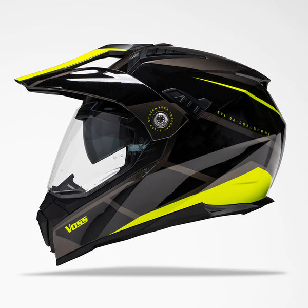 VOSS 601 D2 DUAL SPORT HIGH-VIZ INERTIA HELMET