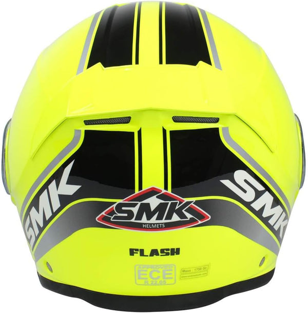 SMK Glide Flash Vision HV420 Flip-Up Motorcycle Helmet