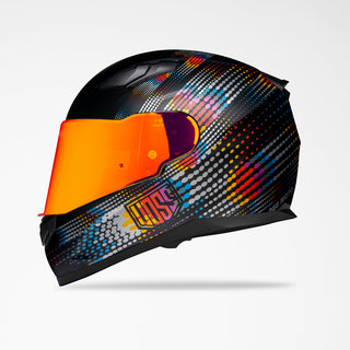 VOSS 988 MOTO-1 METAL FRACTAL HELMET