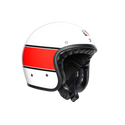 AGV X70 Multi Mino 73 White/Red Open Helmet