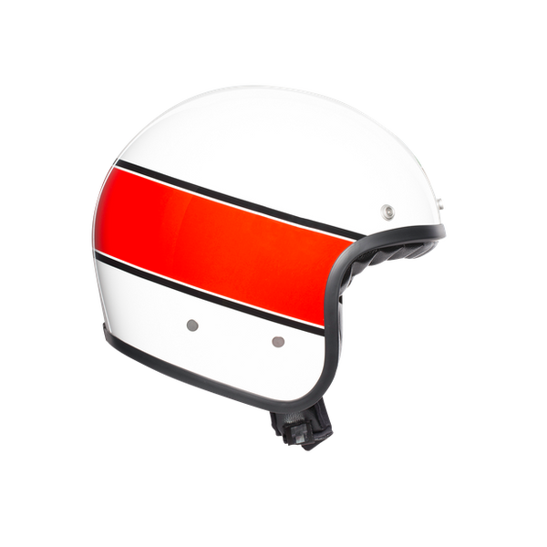 AGV X70 Multi Mino 73 White/Red Open Helmet