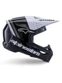 Alpinestars S-M3 Radium Helmet ECE 22.06 Black White Gray Glossy