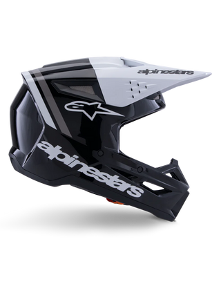 Alpinestars S-M3 Radium Helmet ECE 22.06 Black White Gray Glossy