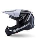 Alpinestars S-M3 Radium Helmet ECE 22.06 Black White Gray Glossy