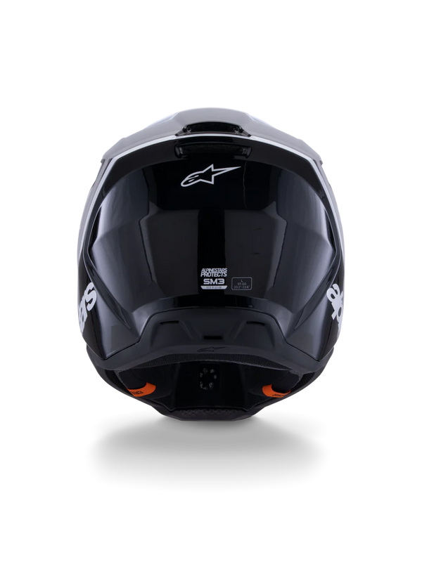Alpinestars S-M3 Radium Helmet ECE 22.06 Black White Gray Glossy