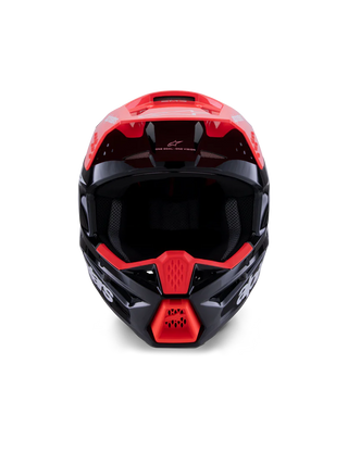 Alpinestars S-M3 Radium Helmet ECE 22.06 Black Red Fluo White Glossy