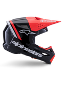 Alpinestars S-M3 Radium Helmet ECE 22.06 Black Red Fluo White Glossy
