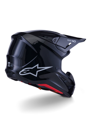 Alpinestars S-M7 Solid Helmet ECE 22.06 Black Glossy