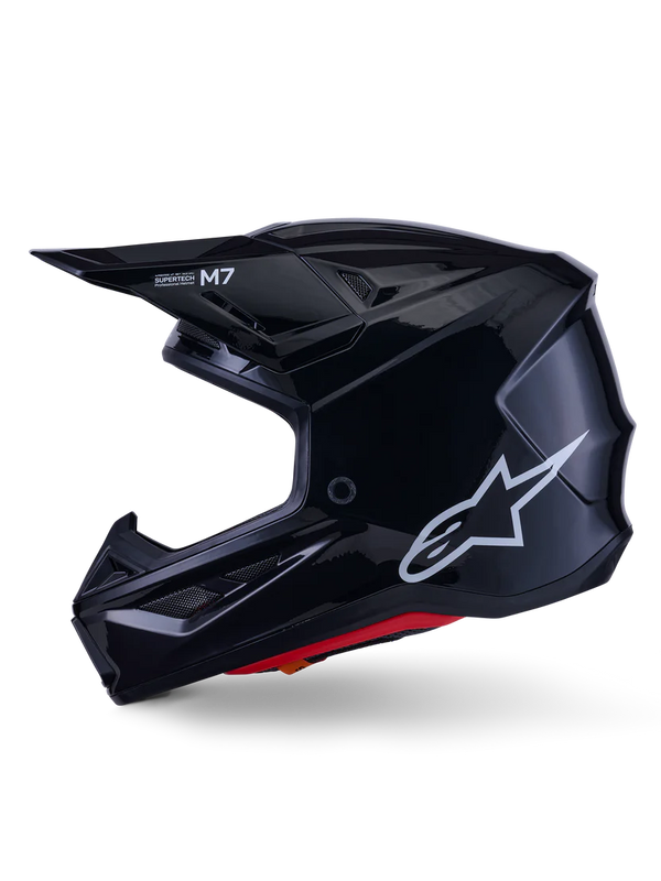 Alpinestars S-M7 Solid Helmet ECE 22.06 Black Glossy