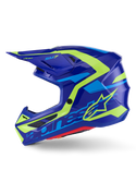 Alpinestars S-M7 Solid Helmet ECE 22.06 Blue Yellow Fluo Glossy