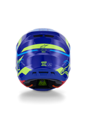 Alpinestars S-M7 Solid Helmet ECE 22.06 Blue Yellow Fluo Glossy