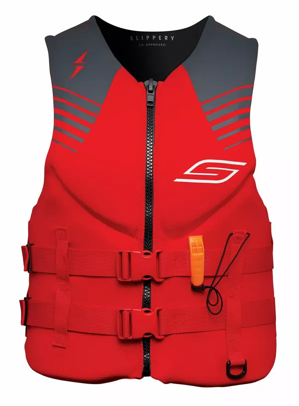 SLIPPERY Surge Vest - Red/Charcoal