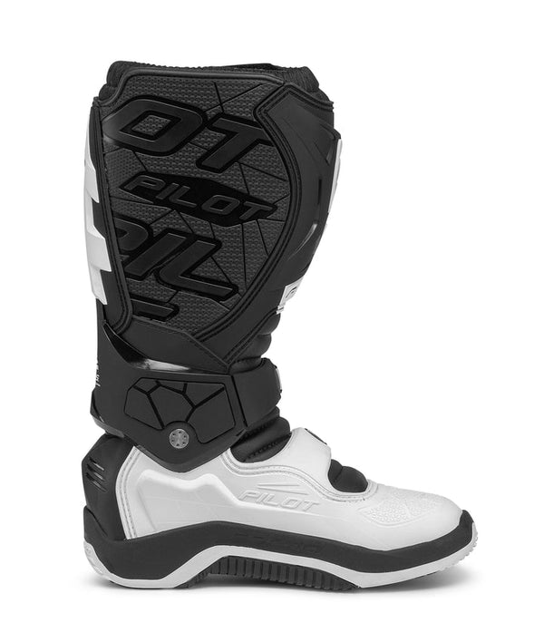 Forma Pilot Motorcycle Boots – Black/White
