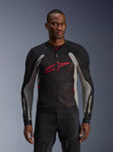 Alpinestars Troop-Air Jacket Black Ash Gray Bright Red