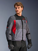 Alpinestars St-2 Air Jacket Deep Gray Dark Gray Bright Red