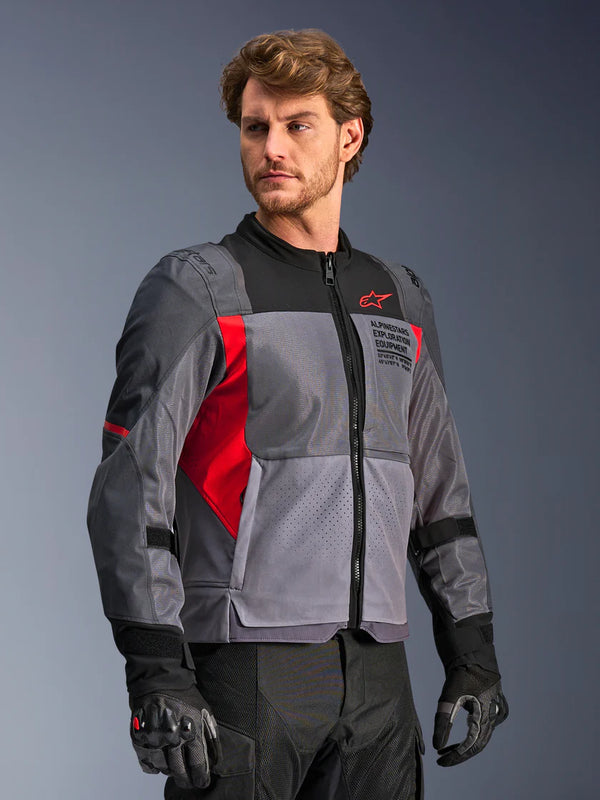 Alpinestars St-2 Air Jacket Deep Gray Dark Gray Bright Red