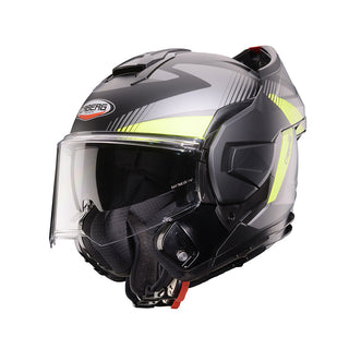 Caberg Trip Lunar Modular Helmet Grey Yellow Matt