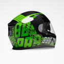 VOSS 988 MOTO-1 ECHO GREEN HELMET