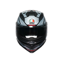 AGV K7 MPLK JAEGER BLACK/SILVER - MOTORBIKE FULL FACE HELMET E2206