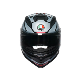 AGV K7 MPLK JAEGER BLACK/SILVER - MOTORBIKE FULL FACE HELMET E2206