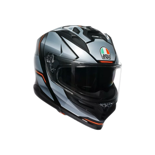 AGV K7 MPLK JAEGER BLACK/SILVER - MOTORBIKE FULL FACE HELMET E2206