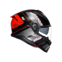 AGV K7 MPLK KYBER MATT BLACK/RED - MOTORBIKE FULL FACE HELMET E2206