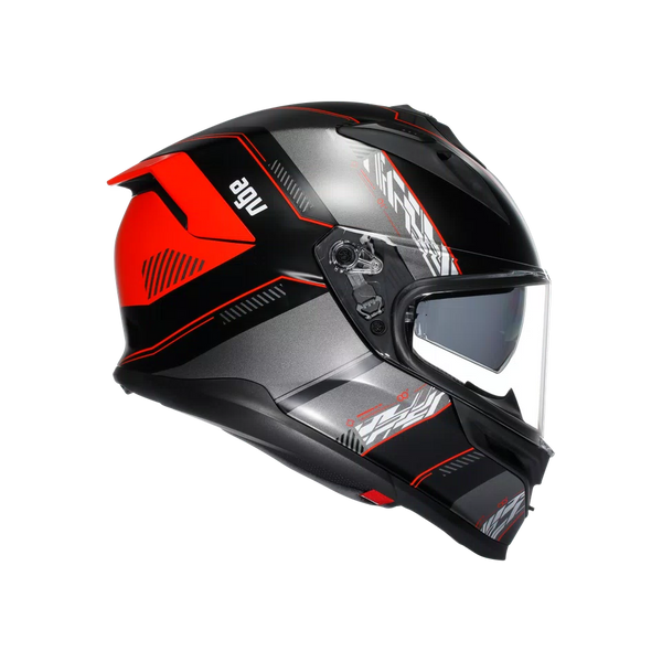 AGV K7 MPLK KYBER MATT BLACK/RED - MOTORBIKE FULL FACE HELMET E2206