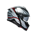 AGV K7 MPLK JAEGER BLACK/SILVER - MOTORBIKE FULL FACE HELMET E2206