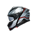 AGV K7 MPLK JAEGER BLACK/SILVER - MOTORBIKE FULL FACE HELMET E2206