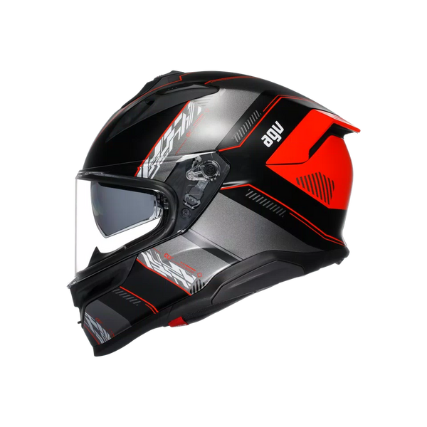AGV K7 MPLK KYBER MATT BLACK/RED - MOTORBIKE FULL FACE HELMET E2206