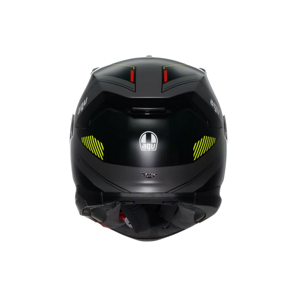 AGV K7 MPLK KYBER MATT GREY/YELLOW FLUO - MOTORBIKE FULL FACE HELMET E2206