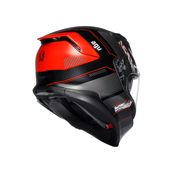 AGV K7 MPLK KYBER MATT BLACK/RED - MOTORBIKE FULL FACE HELMET E2206