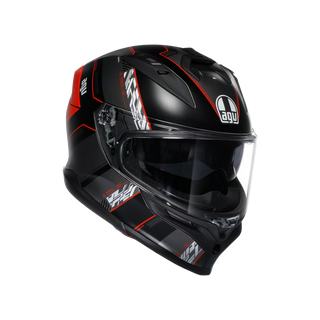AGV K7 MPLK KYBER MATT BLACK/RED - MOTORBIKE FULL FACE HELMET E2206