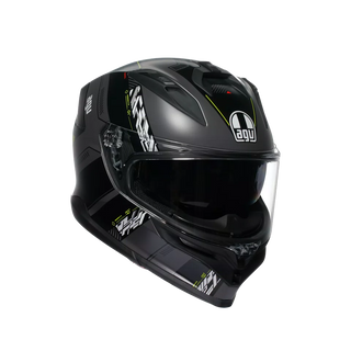 AGV K7 MPLK KYBER MATT GREY/YELLOW FLUO - MOTORBIKE FULL FACE HELMET E2206