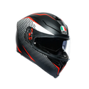 AGV K-5 S Full-Face Motorcycle Helmet - Thunder Matte Black/White/Red
