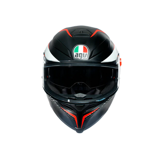AGV K-5 S Full-Face Motorcycle Helmet - Thunder Matte Black/White/Red