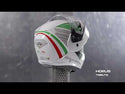 CABERG Helmet Horus Tribute White / Red