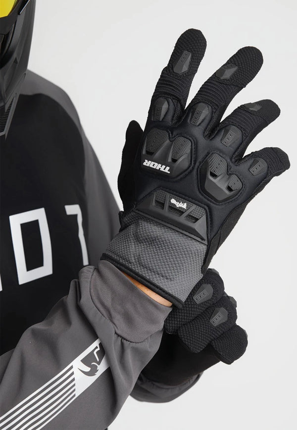 THOR Terrain Gloves Men's Charcoal/Black