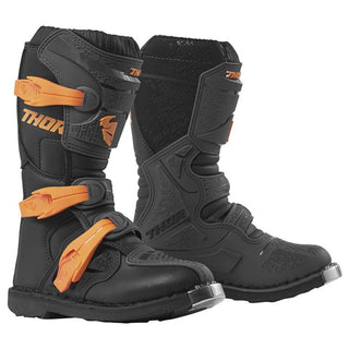 Thor Blitz XP Youth Boots Charcoal/Orange